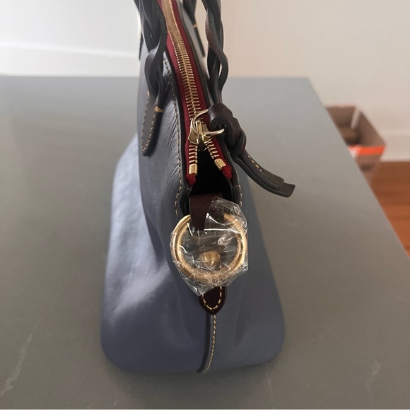[NEW] DOONEY AND BOURKE Small Leather “Heidi” Satchel Top Handle Bag in Blue - Picture 4 of 11